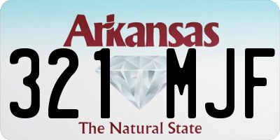 AR license plate 321MJF
