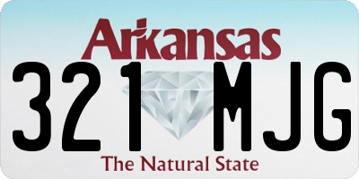 AR license plate 321MJG