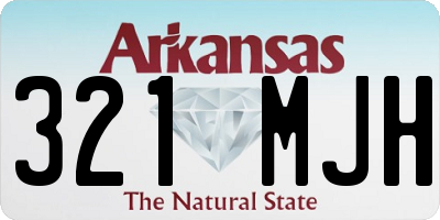 AR license plate 321MJH