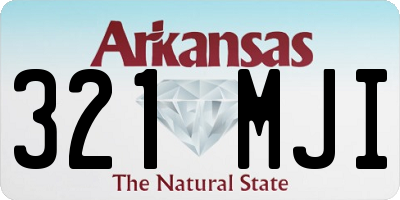 AR license plate 321MJI