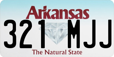 AR license plate 321MJJ