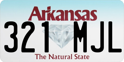 AR license plate 321MJL