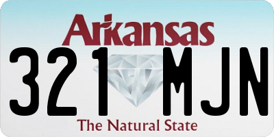 AR license plate 321MJN
