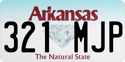 AR license plate 321MJP