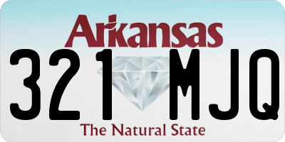 AR license plate 321MJQ