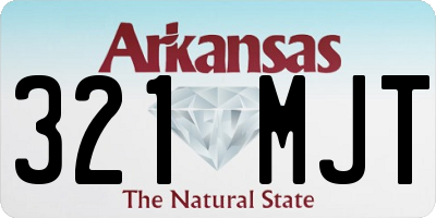 AR license plate 321MJT