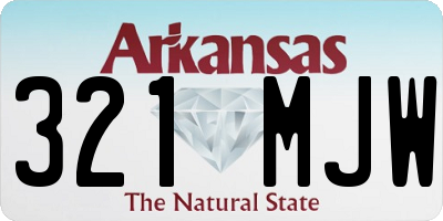 AR license plate 321MJW
