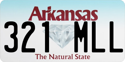 AR license plate 321MLL