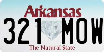 AR license plate 321MOW