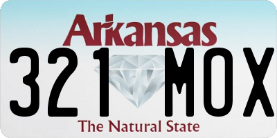 AR license plate 321MOX