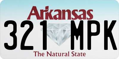 AR license plate 321MPK