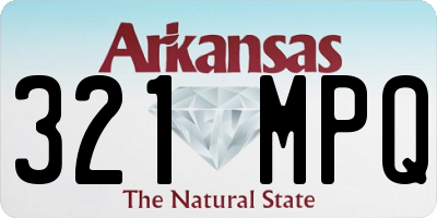 AR license plate 321MPQ