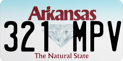 AR license plate 321MPV