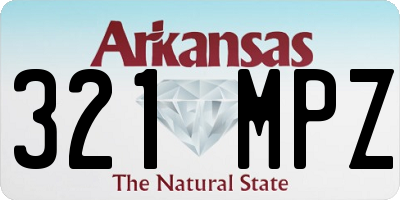 AR license plate 321MPZ