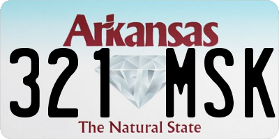 AR license plate 321MSK
