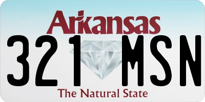 AR license plate 321MSN