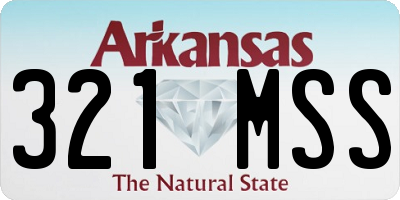 AR license plate 321MSS