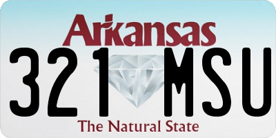 AR license plate 321MSU