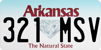 AR license plate 321MSV