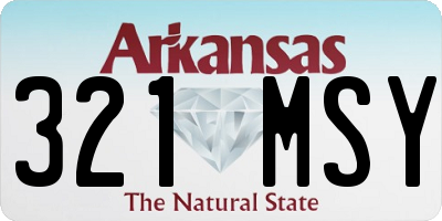 AR license plate 321MSY