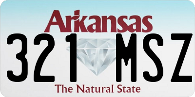 AR license plate 321MSZ