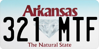 AR license plate 321MTF