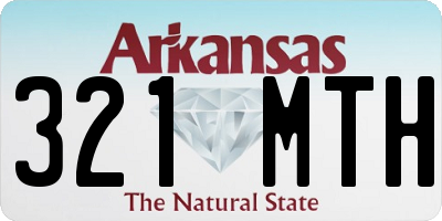 AR license plate 321MTH