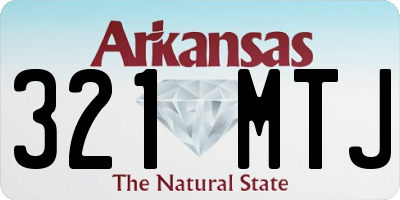 AR license plate 321MTJ