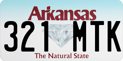 AR license plate 321MTK