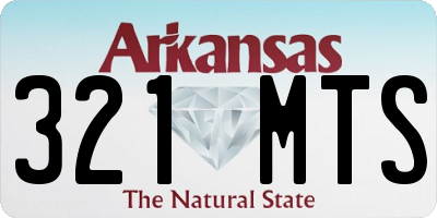 AR license plate 321MTS