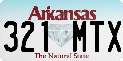 AR license plate 321MTX
