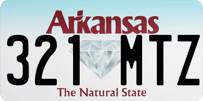 AR license plate 321MTZ