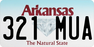 AR license plate 321MUA