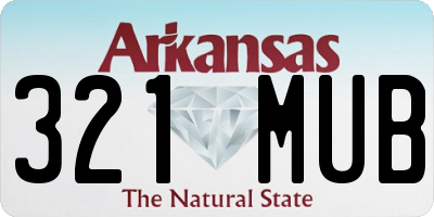 AR license plate 321MUB