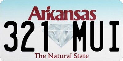 AR license plate 321MUI