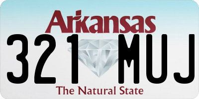 AR license plate 321MUJ