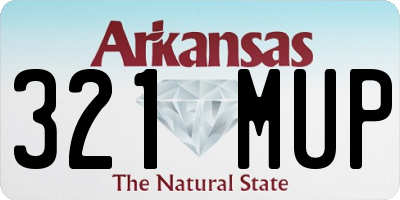 AR license plate 321MUP