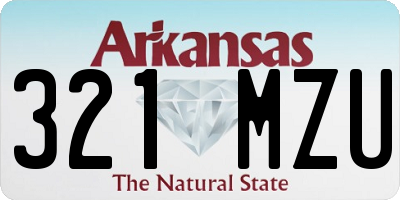 AR license plate 321MZU