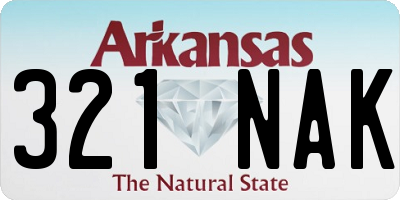 AR license plate 321NAK