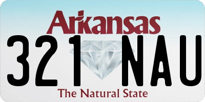 AR license plate 321NAU
