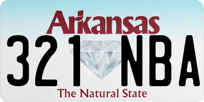 AR license plate 321NBA
