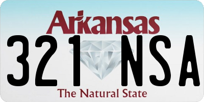 AR license plate 321NSA
