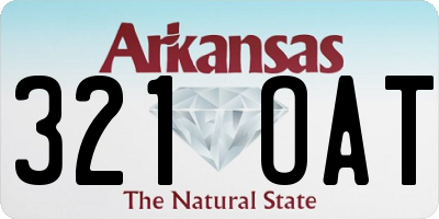 AR license plate 321OAT