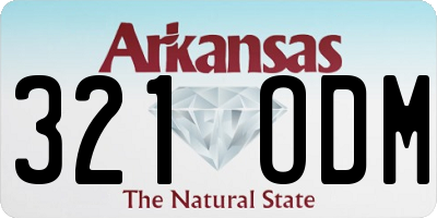 AR license plate 321ODM