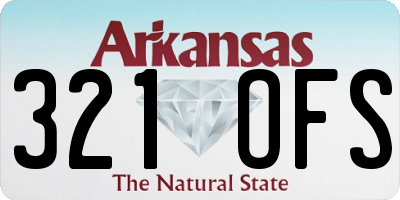 AR license plate 321OFS