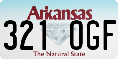 AR license plate 321OGF