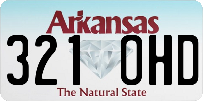 AR license plate 321OHD