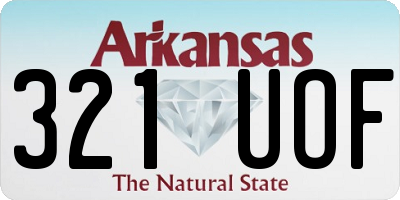 AR license plate 321UOF