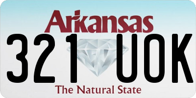 AR license plate 321UOK