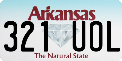 AR license plate 321UOL